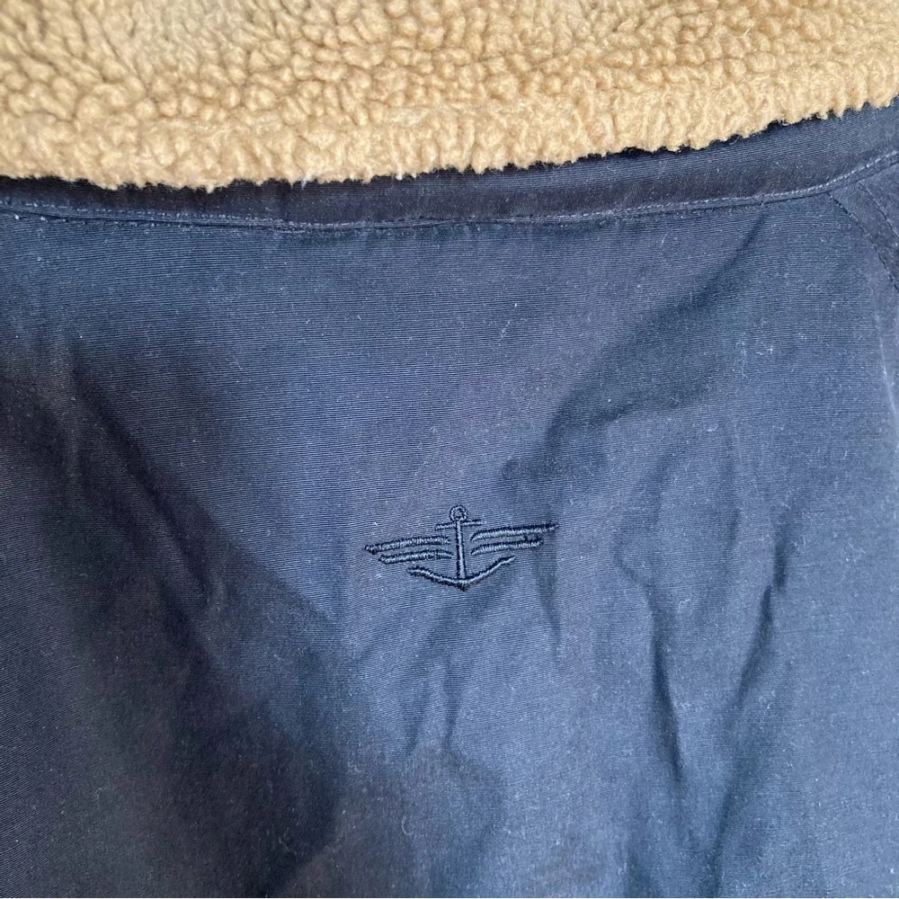 Dockers Barn Jacket Chore Coat Field Coat Men’s XL Sherpa-lined Collar Black Tan - Picture 4 of 15